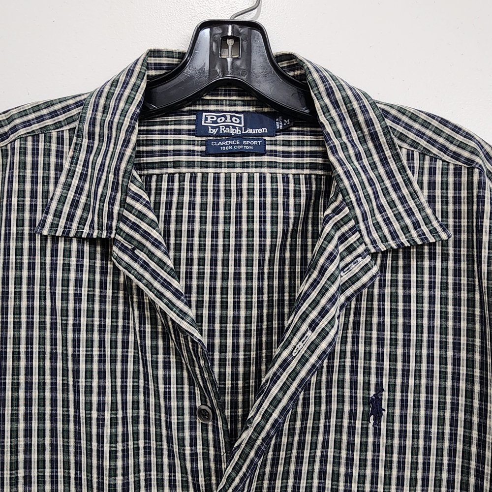 Polo by Ralph Lauren Men's Plaid Shirt in Navy and Olive